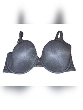 Victoria's Secret Body By Victoria Black Lined Perfect Coverage Bra Size 36DD